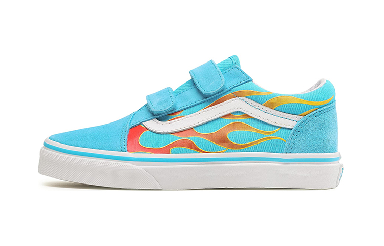 (PS) Vans Hot Flame Velcro 'Blue'