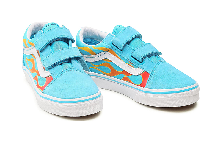 (PS) Vans Hot Flame Velcro 'Blue' 圖 3