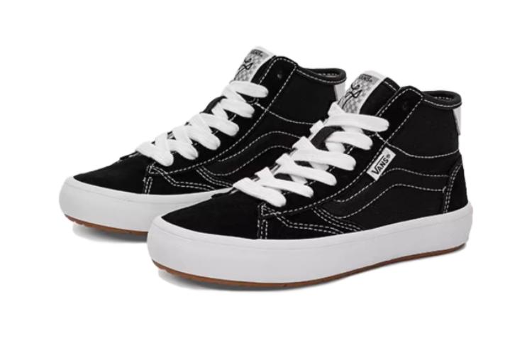 Lookbook 中童 Vans Little Lizzie 舒適休閒 耐磨 高幫 兒童帆布鞋 黑色