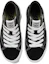 Shop 中童 Vans Little Lizzie 舒適休閒 耐磨 高幫 兒童帆布鞋 黑色