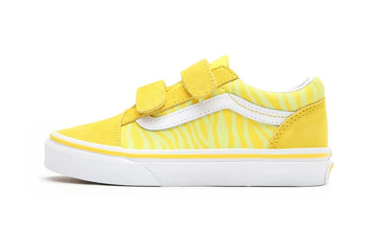 (Preschool) Vans Neon Animal Old Skool V Shoes 'Yellow' VN0A4BUV33Z
