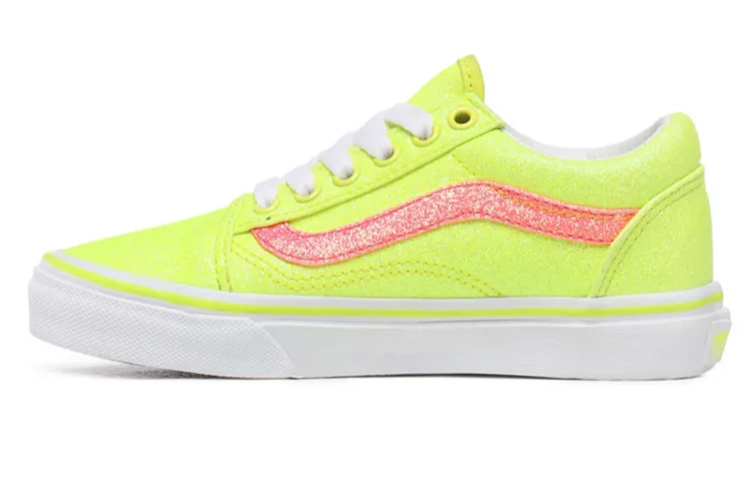 Buy Vans Neon Glitter Old Skool Shoes Yellow VN0A4UHZWKD