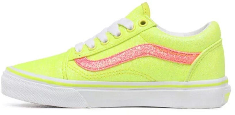 Vans Neon Glitter Old Skool Shoes Yellow VN0A4UHZWKD Buy Vans Neon Glitter Old Skool Shoes Yellow VN0A4UHZWKD