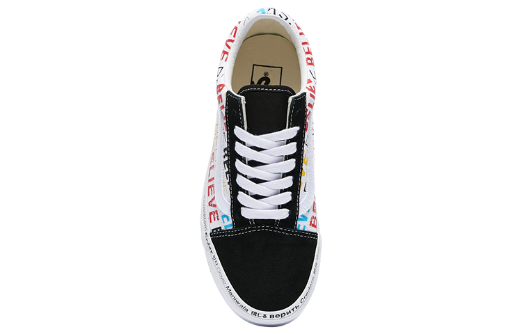 (PS) Vans of Immigrants Foot Locker Old Skool 'Black White with Colored Letters' 圖 3