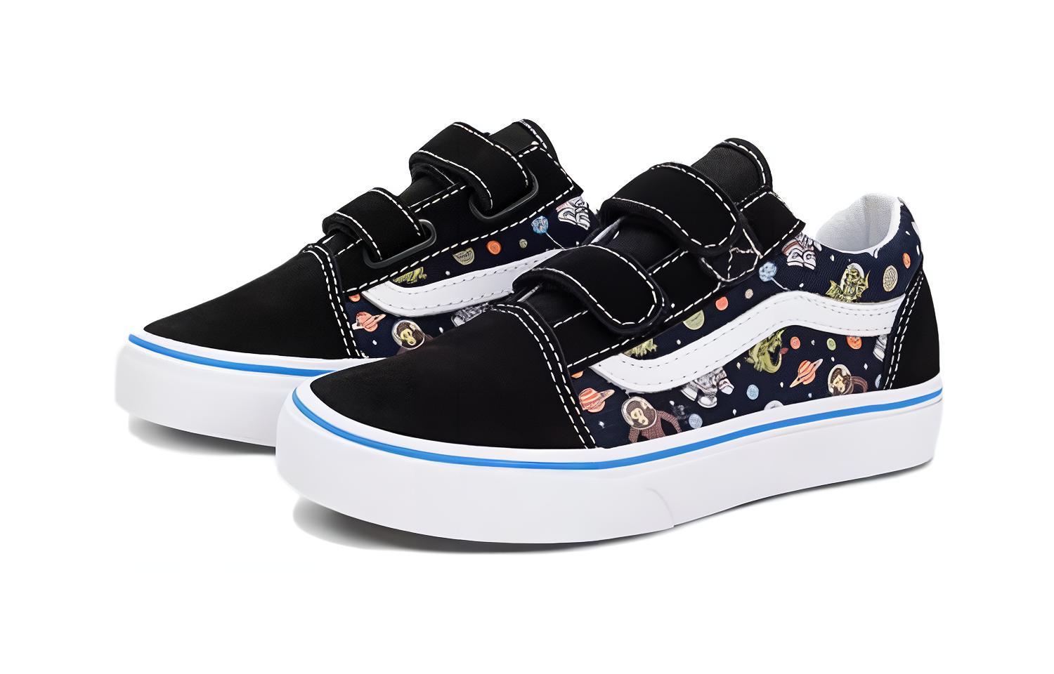 Lookbook 中童 Vans Old Skool 舒適耐磨 輕便減震 低幫 兒童板鞋 黑色