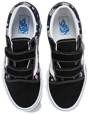 中童 Vans Old Skool 舒適耐磨 輕便減震 低幫 兒童板鞋 黑色 Shop 中童 Vans Old Skool 舒適耐磨 輕便減震 低幫 兒童板鞋 黑色