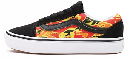 Vans Old Skool K Printed Black/Orange VN0A4UHA31O Vans Old Skool K Printed Black/Orange VN0A4UHA31O