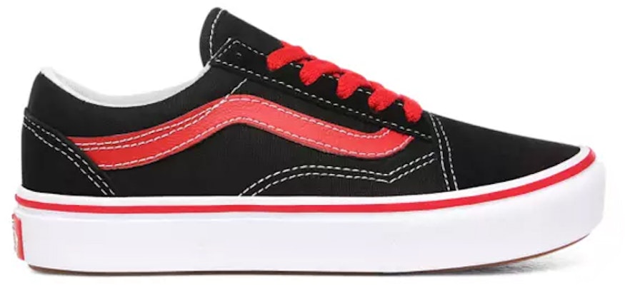 Vans Pop Comfycush Old Skool 'Black Red' VN0A4UHA4HJ Order Vans Pop Comfycush Old Skool 'Black Red' VN0A4UHA4HJ