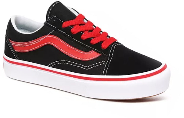 Vans Pop Comfycush Old Skool 'Black Red' VN0A4UHA4HJ Lookbook Vans Pop Comfycush Old Skool 'Black Red' VN0A4UHA4HJ
