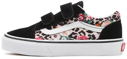 (Preschool) Vans Leopard Floral Old Skool V Shoes 'Black White' VN0A4BUV7TJ (Preschool) Vans Leopard Floral Old Skool V Shoes 'Black White' VN0A4BUV7TJ