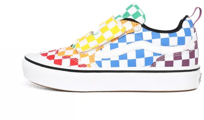 Vans Comfycush New Skool V 'Yellow Blue Purple' VN0A4U1PVLV Buy Vans Comfycush New Skool V 'Yellow Blue Purple' VN0A4U1PVLV