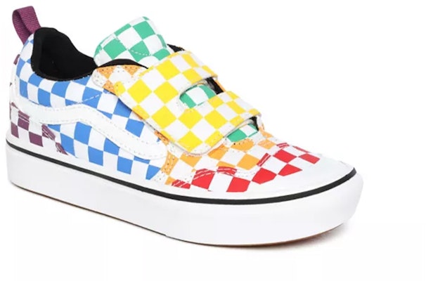 Vans Comfycush New Skool V 'Yellow Blue Purple' VN0A4U1PVLV Purchase Vans Comfycush New Skool V 'Yellow Blue Purple' VN0A4U1PVLV