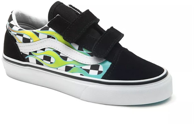 Vans Old Skool V Flame Checkboard 'Black White' VN0A38HDVIU Lookbook Vans Old Skool V Flame Checkboard 'Black White' VN0A38HDVIU