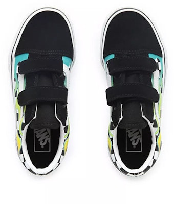 Vans Old Skool V Flame Checkboard 'Black White' VN0A38HDVIU Shop Vans Old Skool V Flame Checkboard 'Black White' VN0A38HDVIU