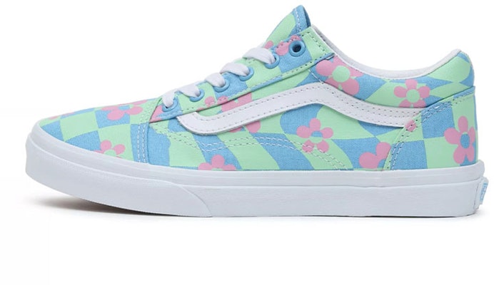 Vans Old Skool Low Tops Casual Skateboarding Shoes Big Boys Green Blue VN0A5EE6BLG Buy Vans Old Skool Low Tops Casual Skateboarding Shoes Big Boys Green Blue VN0A5EE6BLG