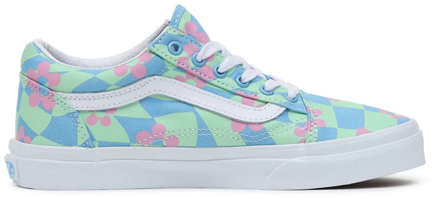 大童 Vans Old Skool 休閒 低筒 兒童滑板鞋 綠藍 Order 大童 Vans Old Skool 休閒 低筒 兒童滑板鞋 綠藍