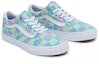 Lookbook Vans Old Skool Zapatillas de Skate Para Niños Verdes y Azules Bajo Corte VN0A5EE6BLG