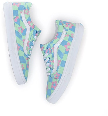 大童 Vans Old Skool 休閒 低筒 兒童滑板鞋 綠藍 Shop 大童 Vans Old Skool 休閒 低筒 兒童滑板鞋 綠藍