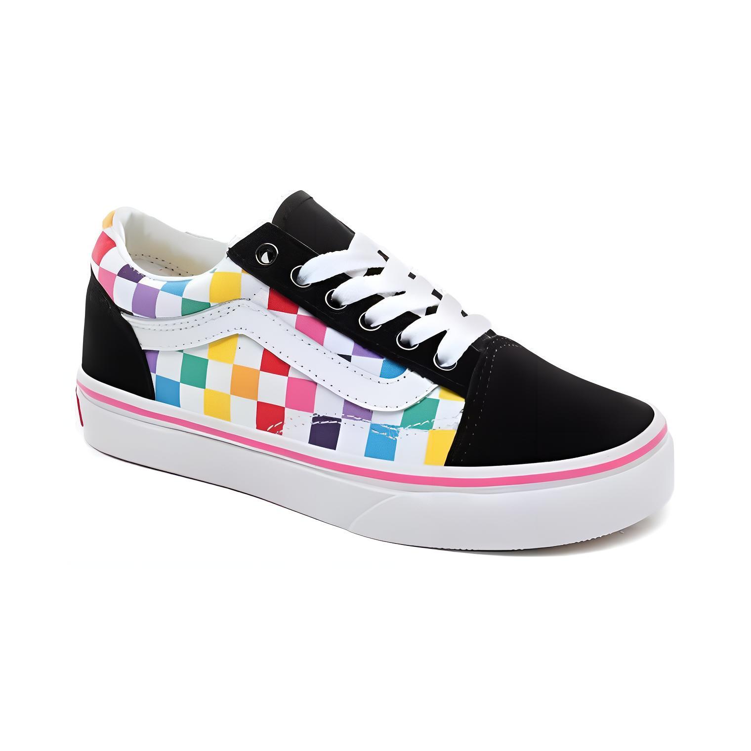 Lookbook (PS) Vans Old Skool 'Tablero de Ajedrez Arcoíris' VN0A4BUUU09