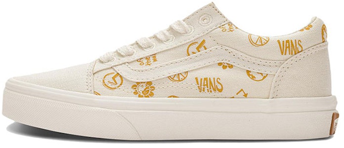 中童 Vans Old Skool 休閒 低幫 兒童板鞋 米黃 Buy 中童 Vans Old Skool 休閒 低幫 兒童板鞋 米黃