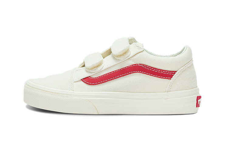 Vans Old Skool Low Top Casual Skate Shoes White Red