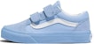 (PS) Kasut Vans Old Skool Hook dan Loop 'Biru Putih' VN0A38HDBYK