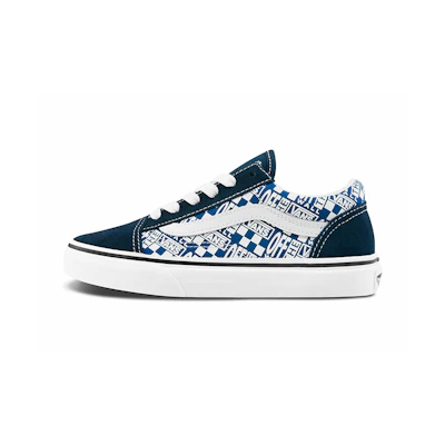 (PS) Vans Old Skool Logo pattern 'Blue White'