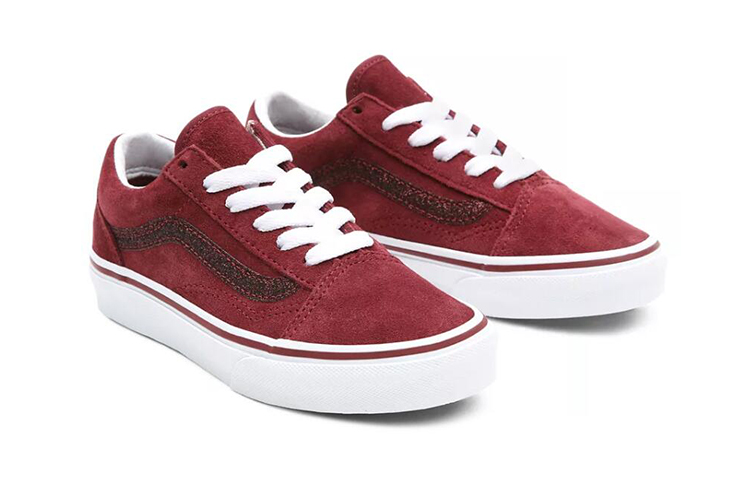 Lookbook (PS) Vans Old Skool Suede 'Merah Burgundy' VN0A4BUU52T