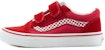 Vans Old Skool V Sneakers Kanak-Kanak Merah/Putih VN0A4BUV0LD