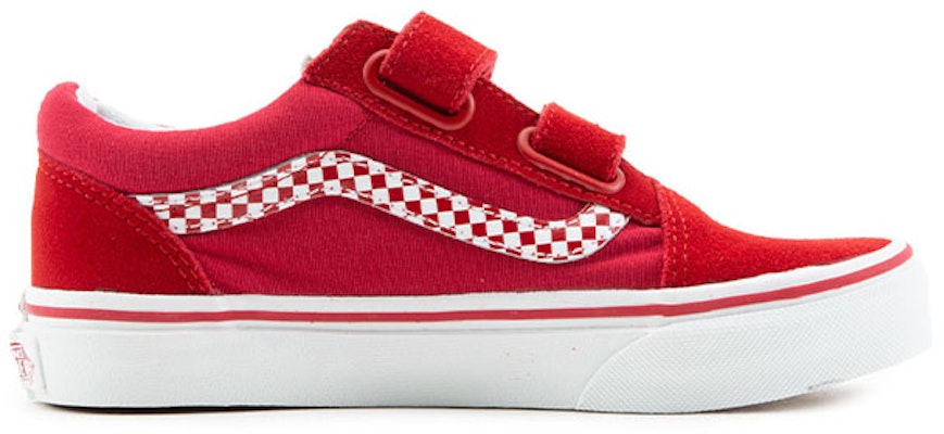 Vans Old Skool V Sneakers Kanak-Kanak Merah/Putih VN0A4BUV0LD Order Vans Old Skool V Sneakers Kanak-Kanak Merah/Putih VN0A4BUV0LD