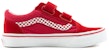 Vans Old Skool V Sneakers Kanak-Kanak Merah/Putih VN0A4BUV0LD