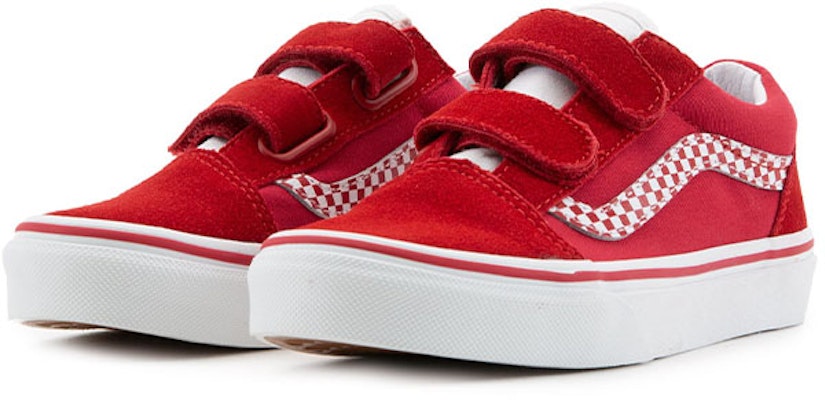 Vans Old Skool V Sneakers Kanak-Kanak Merah/Putih VN0A4BUV0LD Lookbook Vans Old Skool V Sneakers Kanak-Kanak Merah/Putih VN0A4BUV0LD