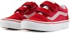 Vans Old Skool V Sneakers Kanak-Kanak Merah/Putih VN0A4BUV0LD