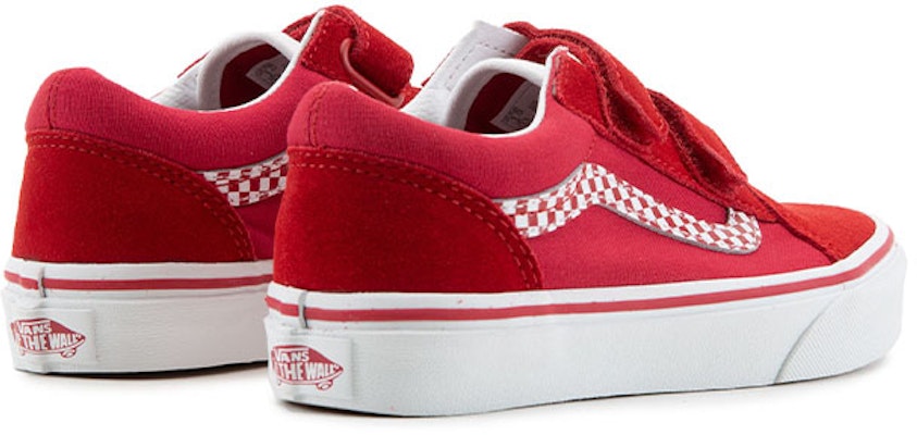 Vans Old Skool V Sneakers Kanak-Kanak Merah/Putih VN0A4BUV0LD Shop Vans Old Skool V Sneakers Kanak-Kanak Merah/Putih VN0A4BUV0LD