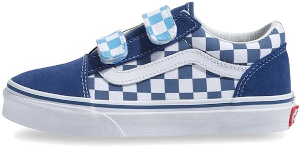 中童 Vans Old Skool V 低筒 兒童滑板鞋 藍白棋盤格 Buy 中童 Vans Old Skool V 低筒 兒童滑板鞋 藍白棋盤格