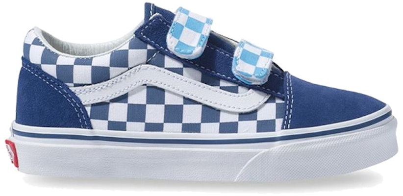 Vans Old Skool V Checkerboard Blue/White VNA38HDVDX Order Vans Old Skool V Checkerboard Blue/White VNA38HDVDX