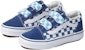 Vans Old Skool V Checkerboard Biru/Putih VNA38HDVDX