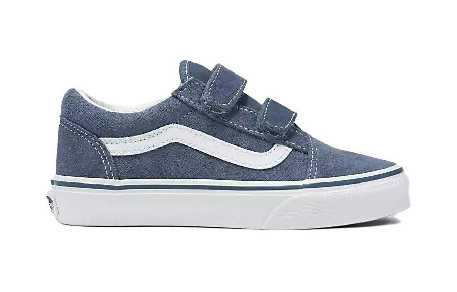 Order 中童 Vans Old Skool 舒適 耐磨透氣 低筒 兒童滑板鞋 藍色