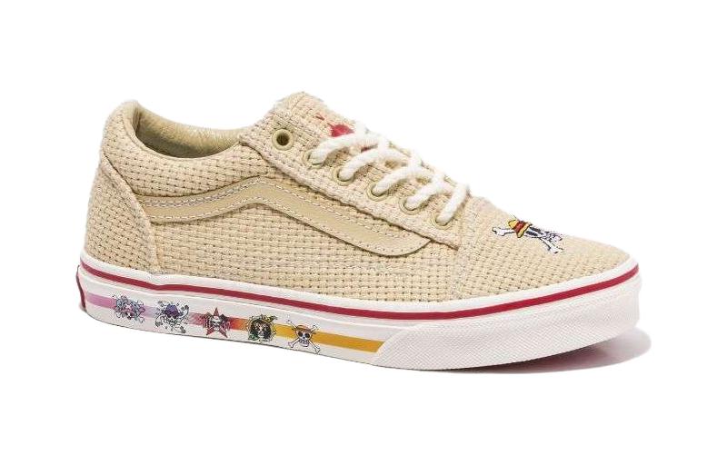 Lookbook 中童 ONE PIECE x Vans Kids Old Skool 航海王聯名 耐磨防滑 帆布鞋 淺褐