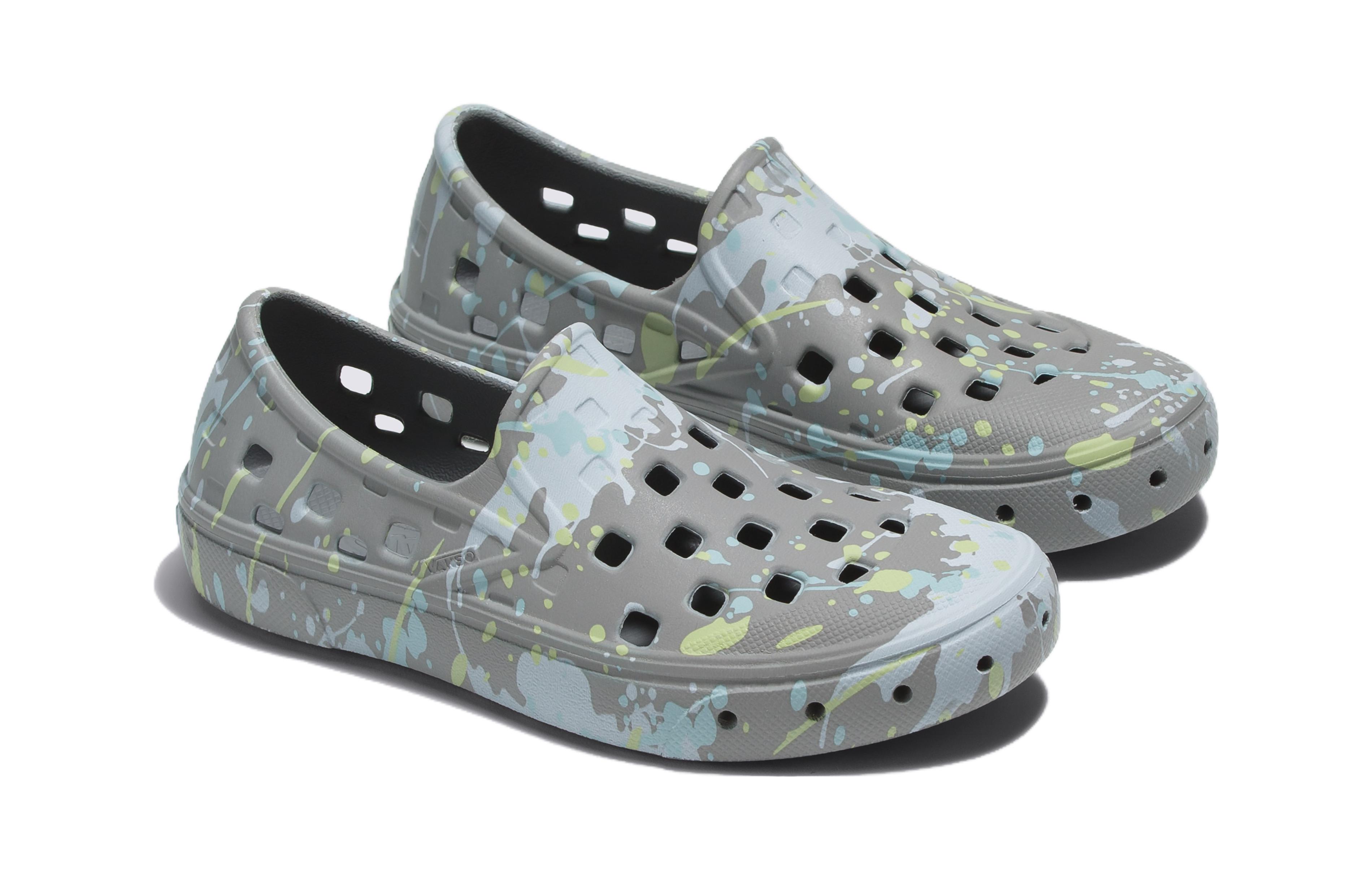 Order (PS) Vans Zapatillas Slip-On TRK 'Gris Azul' con Salpicaduras de Pintura VN0A4UVILLL