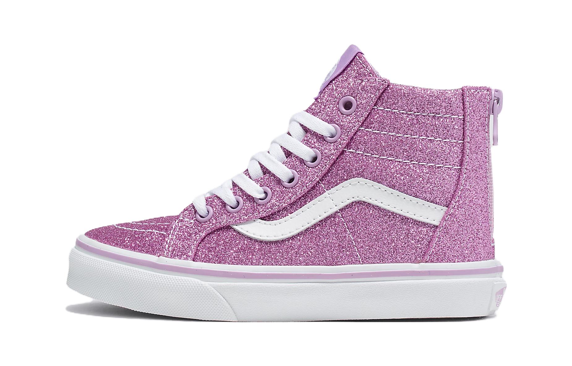 Buy (PS) Vans SK8-Hi Zapatos Brillantes 'Rosa Blanco' VN0A4BUXLLC