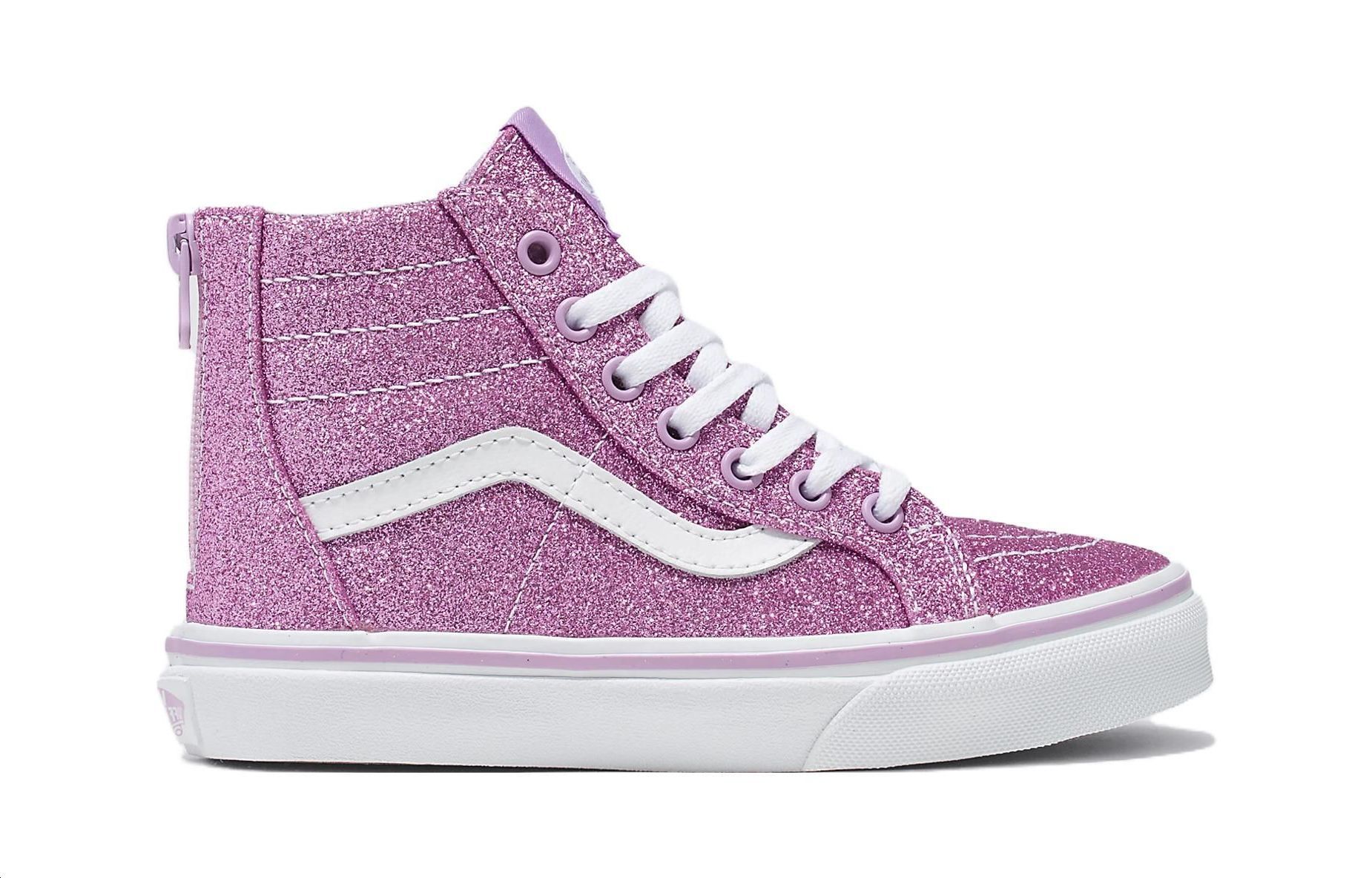 (PS) Vans SK8-Hi Glitter Shoes 'Pink White' 圖 2