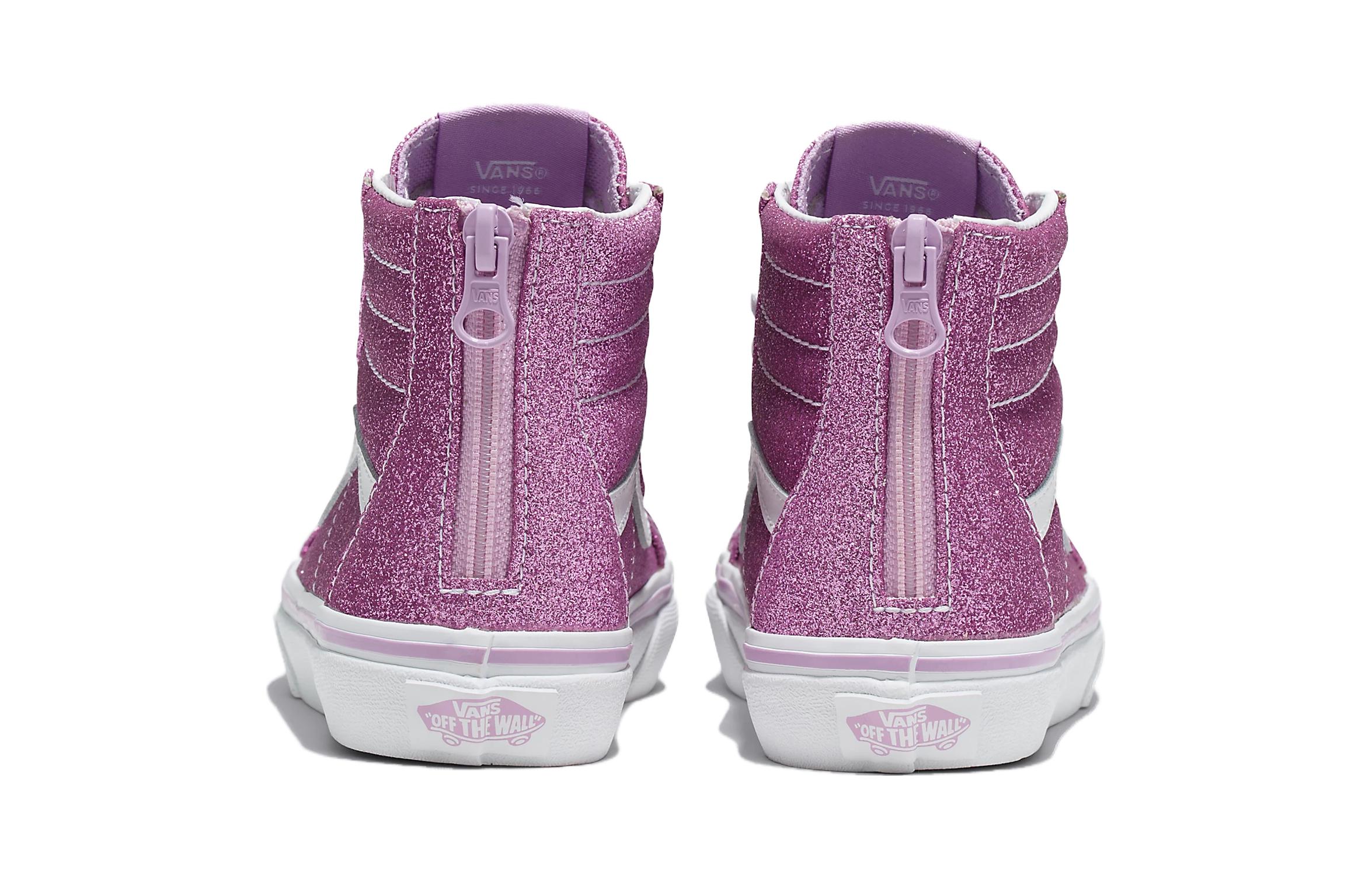 (PS) Vans SK8-Hi Glitter Shoes 'Pink White' 圖 4