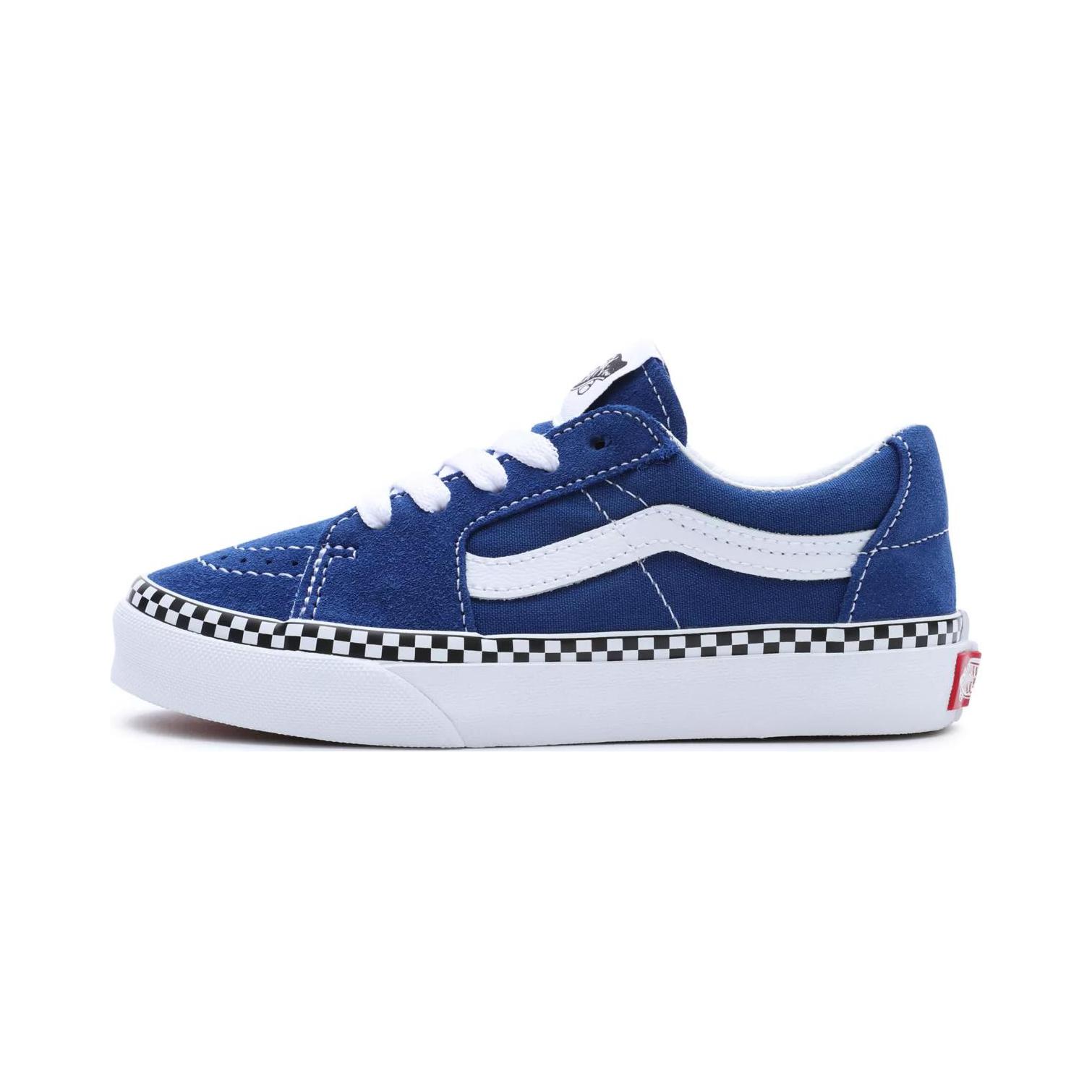 (Preschool) Vans Sk8-Low Checkerboard Foxing 'Blue White' VN0A7Q5L815