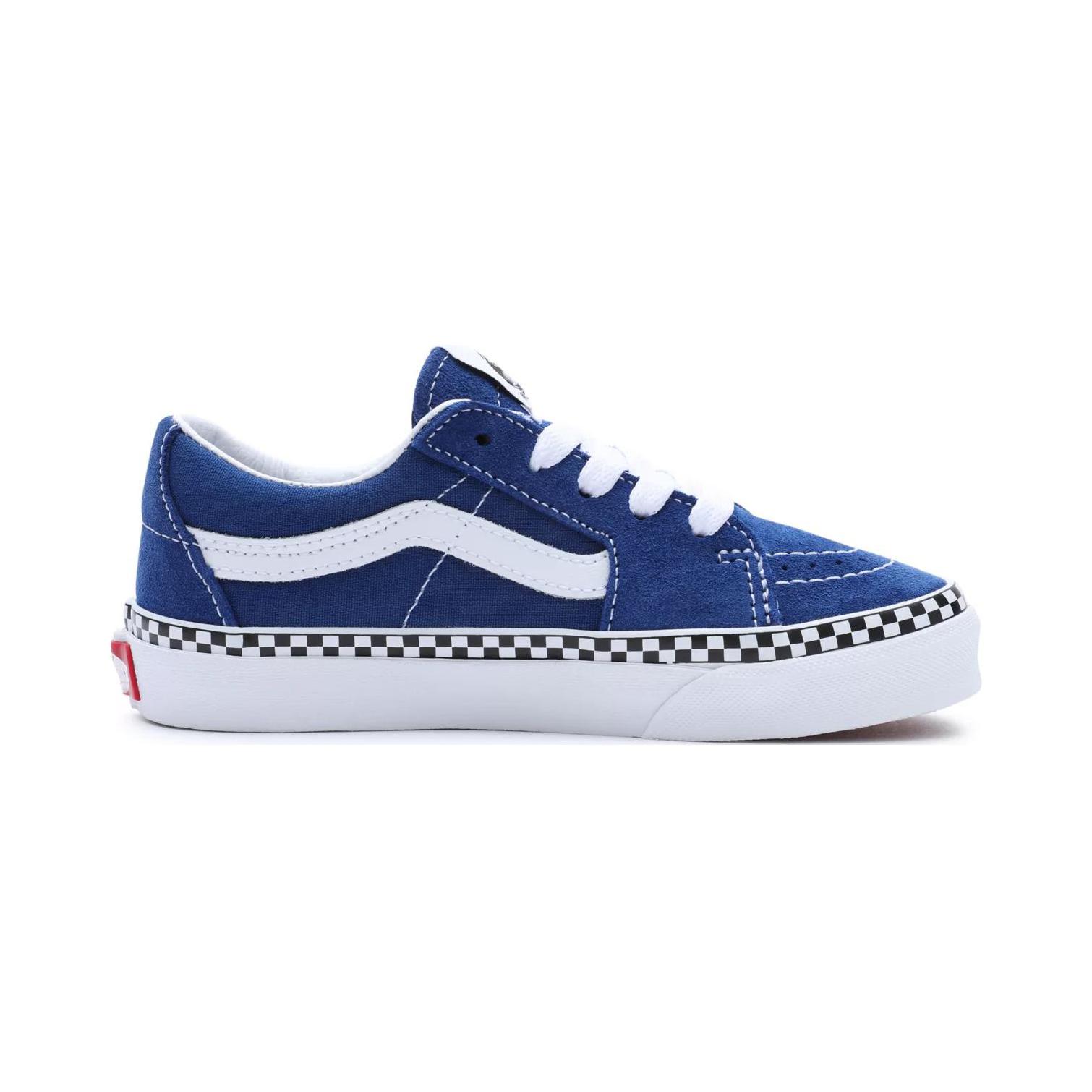 Order (PS) Vans Sk8-Low 棋盘格鞋带饰 '蓝白色' VN0A7Q5L815