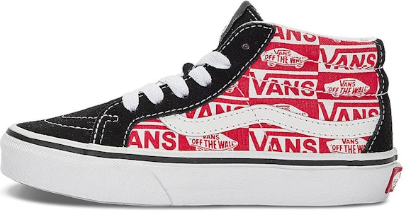 大童 Vans SK8-Mid Reissue 舒適簡約 防滑減震 中幫 兒童板鞋 黑紅 Buy 大童 Vans SK8-Mid Reissue 舒適簡約 防滑減震 中幫 兒童板鞋 黑紅
