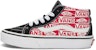 (PS) Kasut Vans Sk8-Mid Reissue Hook and Loop 'Merah Putih Hitam' VN000BVPBRR