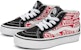 (PS) Kasut Vans Sk8-Mid Reissue Hook and Loop 'Merah Putih Hitam' VN000BVPBRR