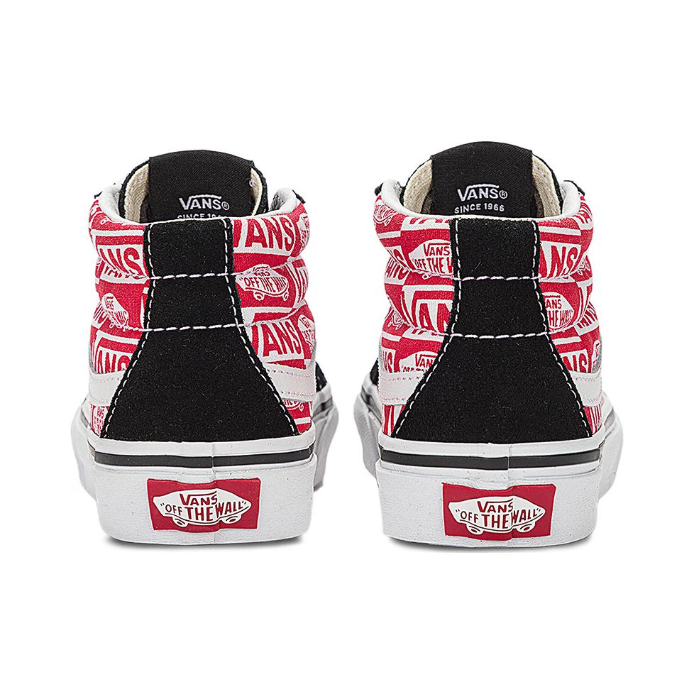 Purchase (PS) Vans Sk8-Mid 魔术贴鞋 '红白黑色' VN000BVPBRR