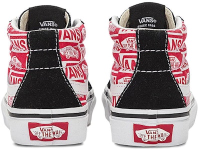大童 Vans SK8-Mid Reissue 舒適簡約 防滑減震 中幫 兒童板鞋 黑紅 Purchase 大童 Vans SK8-Mid Reissue 舒適簡約 防滑減震 中幫 兒童板鞋 黑紅